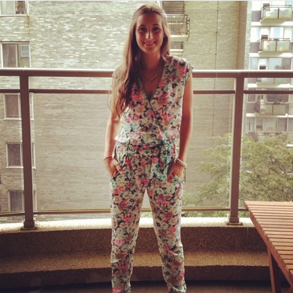 Dept floral jumpsuit